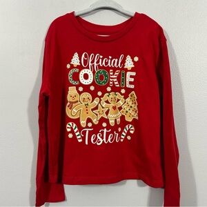Official Cookie Tester graphic long sleeve tshirt kids size medium